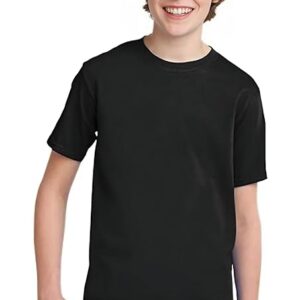 ORATEES Kids t Shirt for boy Plain Black Colour Round Neck Kids Tshirt 100% Pure Cotton Bio wash